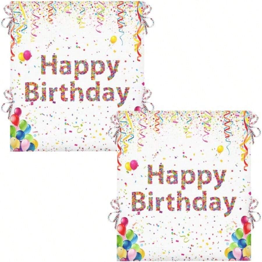 Happy Birthday Chair Cover Birthday Seat Cover For Office Chair Chair Cover With Ribbons Cupcake Chair Back Covers For Classroom School Home Dining Party Decor - ColorfulHappyBirthday - View 1