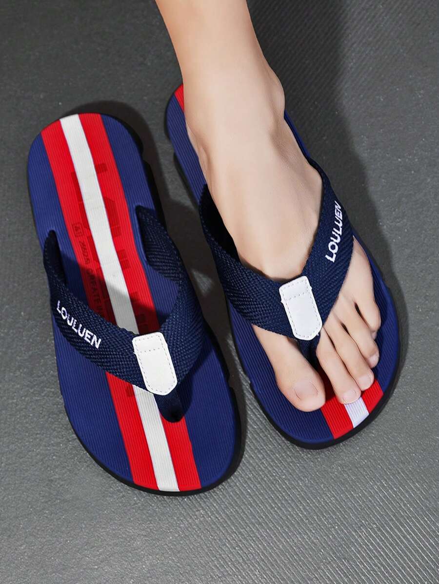 Men's Flip Flops, Men's Casual Beach Slippers, Fashionable Indoor/Outdoor Slippers
