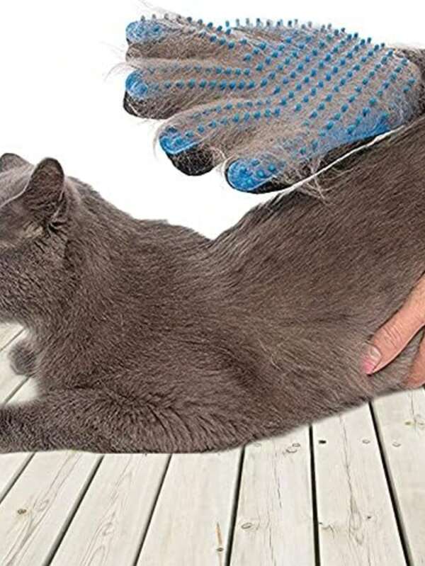 1pc Pet Cat Grooming Glove, Deshedding Brush Massage Glove, Pet's Favorite Comfortable Deshedding Tool
