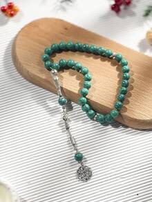 1pc Middle Eastern Muslim Prayer Beads, Turquoise Men Bracelet, Islamic Prayer Rosary - Multicolor - View 3
