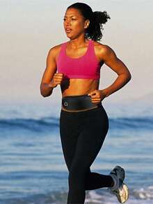 1个10色运动腰包，男士跑步装备，手机袋，迷你骑行包，轻便斜挎包，耳机收纳袋，双层小单肩包（拉链款式随机）（耳机插孔位置随机）