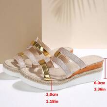 2025年夏季复古厚底坡跟高跟凉鞋，女士交叉绑带编织罗马鞋