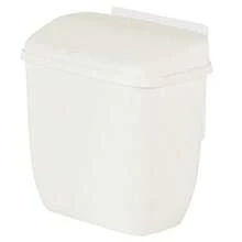 Hanging Trash Can For Kitchen Wall Mounted Garbage Bin With Lid Waste Bucket For Laundry Easy To Clean Space Saving Design - White - View 1