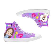 Tenis De Lara Campos amigos Bota  Niña Niño Hombre Mujer Moda Premium - Morado Violeta - Ver 1