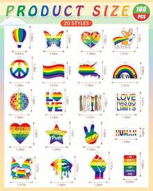 Gay Keychain Lgbtq Accessories Bulk Gay Stuff Men Women Keyring Transgender - Vivid - View 10