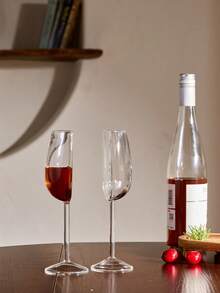 Cirelle <今天只给我半杯>1 件欧洲创意水晶玻璃半香槟杯半圆形杯身，可重复使用的玻璃杯，特别的礼物，情人节装饰，母亲节礼物，新年圣诞礼物，派对使用，高端咖啡馆用品，生日礼物，送给父亲的礼物，婚礼，聚会