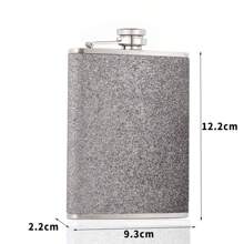 1 Stück 8oz Blinkende Edelstahl Hüftkflasche, "Mädelsabend" tragbare Outdoor Edelstahl Trinkflasche, blinkende Spirituosenflasche für Frauen