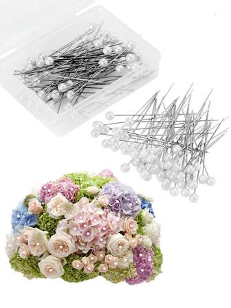 50/100/200/300 件钻石花束胸针，结婚周年纪念 DIY 工艺品，适用于新娘花束、胸花别针装饰、婚礼花束、结婚周年纪念日、婚礼花束花卉配饰装饰、父亲节、母亲节