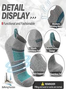 12 pares de calcetines deportivos casuales para hombres con lengüeta de extracción, adecuados para actividades de ocio y deportivas