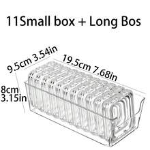 1pc/12pcs Clear Plastic Jewelry Box Storage Case, Nail Art Decoration, Bracelet Necklace Earring Earrings Accessories, Dust-Proof & Moisture-Proof, Jewelry Display Organizer - Transparent - View 11