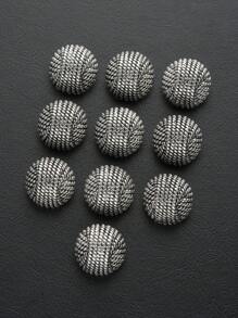 8 peças/pacote Botões Redondos de Superfície de Metal Vintage, Adequado para Uniforme Escolar, Decoração de Roupa Especial, Camisa, Suéter, Terno, Casaco, Acessórios de Costura de Metal, Roupas DIY Artesanais