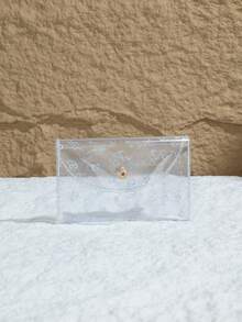 Transparent Colorful Holographic Star PVC Sparkle Laser Hologram Pentagram Changeable Cute Wallet For Women Wallet Mini Wallet Purse Wallet Card Wallet Wallet - Clear - View 4