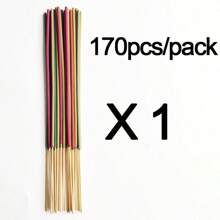 24/73/170 piezas Varitas de incienso aromáticas, multiolor para uso doméstico, aromaterapia, yoga, interior y oficina, ambientador y eliminador de olores