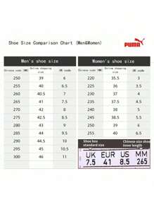 Puma Men/Women Casual Vulcanized Sneakers, Low-Top Breathable Shock-Absorbing Casual Shoes