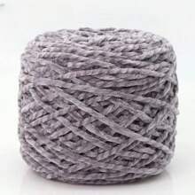1 Stück 200g Chenillegarn 6mm dick, handgemachtes DIY Gehäkeltes Samt-Effektgarn für Stricken, Schals, Mützen, weiche Decken