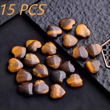 QYDCX Conjunto al por mayor de Cristales de amatista en forma de corazón, cristales curativos púrpuras naturales y bonitos, piedras de bolsillo curativas, palma de amor, balanceo de energía Reiki, meditación, regalo del Día de San Valentín
