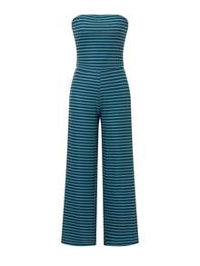 Womens Y2K Striped Two Pieces Outfits Strapless Crop Tube Top Off The Shoulder Bandeau Tops And Striped Wide Leg Pants Sets Summer Beach Vacation Casual Lounge Set