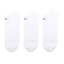 Nike 男款女襪U NK EVERYDAY LTWT NS 3PR 132運動休閒襪跑步健身訓練襪 - 白/(黑) - 查看 1