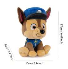 Spin Master Peluche de la Patrulla Canina Sky Blue Piloto Paracaidista - Spin Master GUND de 6 pulgadas con alas plateadas y emblema de llama para el equipo de rescate, para niños a partir de 1 año