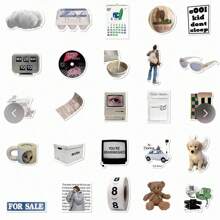 Stickers Aesthetic Laptop Stickers Decals 57 Pcs For Water Bottle Laptop Computer Skateboard Bumper,Aesthetic Stickers For Kids Teens Girls, School Supplies,Back To School