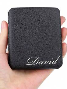 Étui porte-cigarettes personnalisé Accessoires de boîte à cigarettes Cadeau gravé sur mesure pour les garçons d'honneur, la fête des pères pour papa, lui, grand-père, hommes - Tient 20 cigarettes - Taille Unique - Voir 7