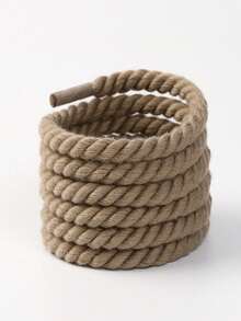 麻绳鞋带，黑白粗圆编织麻绳鞋带，男女通用时尚替换鞋带 - 彩色 - 查看 8