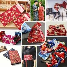 1 Stück romantisches Feuerwerk-Muster Stoff, japanischer Vintage-Stil, vorgeschnitten, geeignet für DIY Handwerken, Nähen, Hintergrunddekorationen, Kissen, Tragetaschen, Haustier-Kissen, Vorhänge