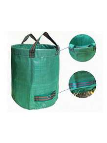 1 Stück wasserundurchlässiger Blatt-Sack mit großem Volumen, faltbarer Garten/Außen Müll-Sammel-Sack
