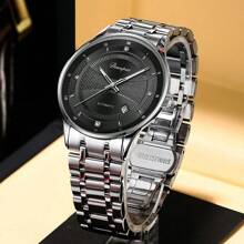 Classic Men's Automatic Mechanical Watch, Luminous Stainless Steel Casual Watch, Automatic Winding Luxury Men's Watch, Ideal Men's Gift Choicemen Watches High Quality