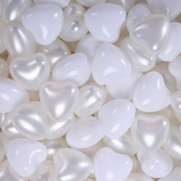 100 piezas de pelotas con forma de corazón de 5.5cm de colores para piscina de bolas, juegos de agua, carpas y juguetes para niños, con bolsa
