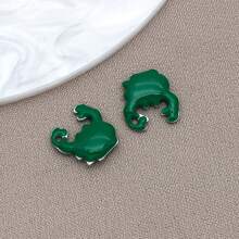 10pcs 10x10mm Cute Enamel Stainless Steel Crab Charms Mini Cute Marine Life Animal Pendants For DIY Ocean Bracelet Necklace Earrings Jewelry Making Crafts Accessories