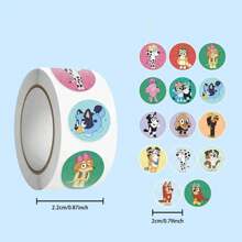 Bluey Bluey 500pcs Bluey Cartoon Stickers - 7 Adorable Designs, Thick & Durable Decals For Laptops, Luggage, Notebooks | Perfect For School, Travel & DIY Crafts(Random Style)