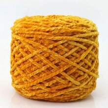 1 Stück 200g Chenillegarn 6mm dick, handgemachtes DIY Gehäkeltes Samt-Effektgarn für Stricken, Schals, Mützen, weiche Decken