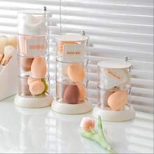 1 Pc Clear Plastic Vanity Rotating & Dustproof Multi-Layer Makeup Organizer,360 Degree Rotating Adjustable Cosmetic Storage Display Case, Fits Jewelry, Puff, Lipsticks And More,Jewelry Storage Box, Jewelry Storage Box, Beauty Egg Storage Box, Bedroom Desktop Decoration ,Jewellery Box,Pouch,Makeup Brush Holder,Brush Holder,Perfume Organiser,Pouch Bag,Gifts For Women,Christmas Gifts,Gift Ideas For Women - Clear - View 6