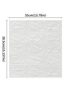 Carta da parati con mattoncini a forma di schiuma, adesivi murali autoadesivi 3D a prova di acqua e anti-E per pulire, applicare e applicare, può essere tagliata, adatta per decorare i soggiorni, dormitori e camere da letto - Multicolore - Visualizzare 13