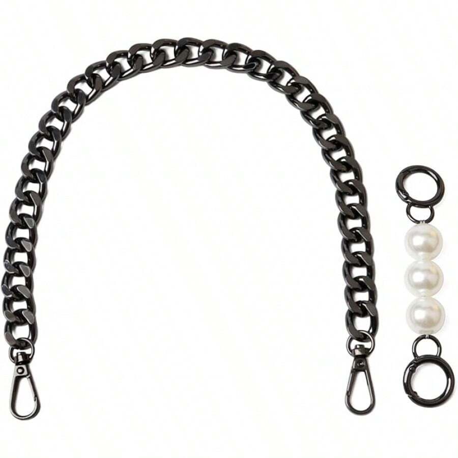 BEAULEGAN Chunky Purse Chain Handles - Short Strap Handbag Set Of 2, 17.& 5 Inches Long - 青銅 - 查看 1