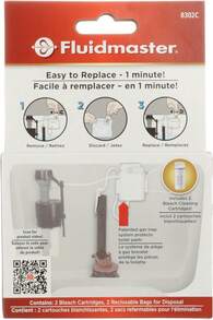 Fluidmaster 8302P8 Flush 'N Sparkle Automatic Toilet Bowl Cleaning System Bleach Replacement Cartridge Refills, 2-Pack - Bleach Cleaning Refills - View 7