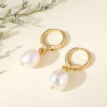 1 Pair Fashion Female Holiday Pearl Earrings