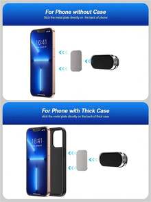 Universal Navigation Bracket Magnetic Car Phone Holder Car Phone Stand For I Phone 16 15 14 13 12 11 Sams Ung Red Mi Xiao Mi Compatible With IPhone, Android Phone, Gift For Birthday, Family, Friends Car Accessories