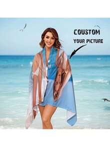 1 件个性化文字定制沙滩巾，超强吸水游泳巾，舒适沙滩巾，时尚泳池巾，精致瑜伽垫，沙滩配件，节日必备礼物，多种尺寸可选，适合游泳、露营和旅行 - 彩色 - 查看 4