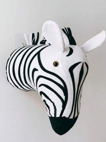 [ INS Hot ] Nordic Style Zebra+Giraffe Wall Decoration 3D Stereoscopic Animal Wall Hanging Room Minimalist Decorative Style