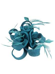 1Pc Fascinator Hats For Women - Tea Party Hats Fascinators Kentucky Headband Derby Hat Wedding Feathers Ribbon Headwear, Tiny Hats, Mini Fascinator, Mini Top Hat , Mini Cap, Head Piece, Rave Accessories, Gifts