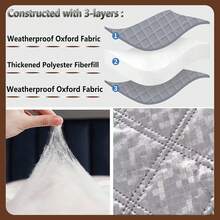 保暖窗帘隔冷隔热窗纱遮阳隔音双层加厚保暖窗帘布 - 銀色 - 查看 7