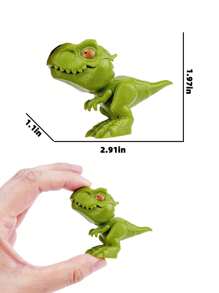 Hay 5 paquetes para elegir: 1-4 pulgadas Juguetes de dinosaurios que muerden los dedos, hechos de plástico ABS, juguetes de dinosaurios que simulan animales dinosaurios, juguetes lindos para aliviar el estrés, con una variedad de colores y formas que incluyen pequeños Tiranosaurio Rex, Triceratops, Velociraptor y otros dinosaurios.