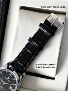 Pablo Raez 1 件男士手表时尚休闲腕表，适合男士夏季配饰，不锈钢银色 IPS 表壳，奢华黑色，柔软舒适超细纤维皮革手链，三维感钻石鳞片表盘，带日期，50 米防水，顶级全新男士石英腕表运动优雅时钟精美教师礼物，适合朋友或家人，父亲礼物，适合日常生活/工作/派对装饰，礼服手表，毕业婚礼礼物 - 黑色 - 查看 11