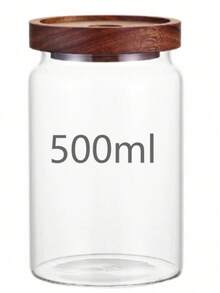 1 件装玻璃蜂蜜罐，带木勺和盖子的蜂蜜容器，带木制柱塞的蜂蜜罐，适用于家庭厨房储存蜂蜜糖浆蜂巢蜂蜜 - 無色 - 查看 5