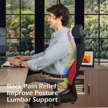 Inflatable Lumbar Support Pillow For Office Chair And Car Seat, Back Support Cushion With Air Pump For Reducing Lower Back Pain - Multicolor - View 2