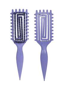 Cepillo definidor de rizos, cepillo para cabello rizado, cepillo de estilo para definir rizos, para peinar y dar forma a los rizos en todos los estilos de cabello para reducir el jalón, cepillo de cabello, peine, herramientas de cabello, productos y accesorios de cabello para barbería, salón de belleza y viaje