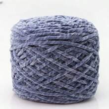 1 Stück 200g Chenillegarn 6mm dick, handgemachtes DIY Gehäkeltes Samt-Effektgarn für Stricken, Schals, Mützen, weiche Decken