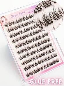 100 CHIẾC Lông mi giả CC Curl 3D Trilogy trông tự nhiên - Không cần keo dán, Nhẹ nhàng khi đeo hàng ngày, Có thể tái sử dụng, Dễ dàng sử dụng trong 3 giây, Tự dính Không cần keo dán Lông mi giả - Mi giả dán tức thì trong 3 giây, Có thể tái sử dụng với độ giữ nếp chắc chắn, Không cần keo dán lộn xộn Cụm lông mi, Cụm lông mi, Lông mi riêng lẻ, Lông mi, Lông mi giả - CC - Xem 3